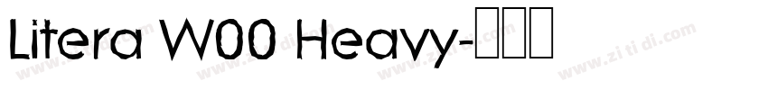 Litera W00 Heavy字体转换